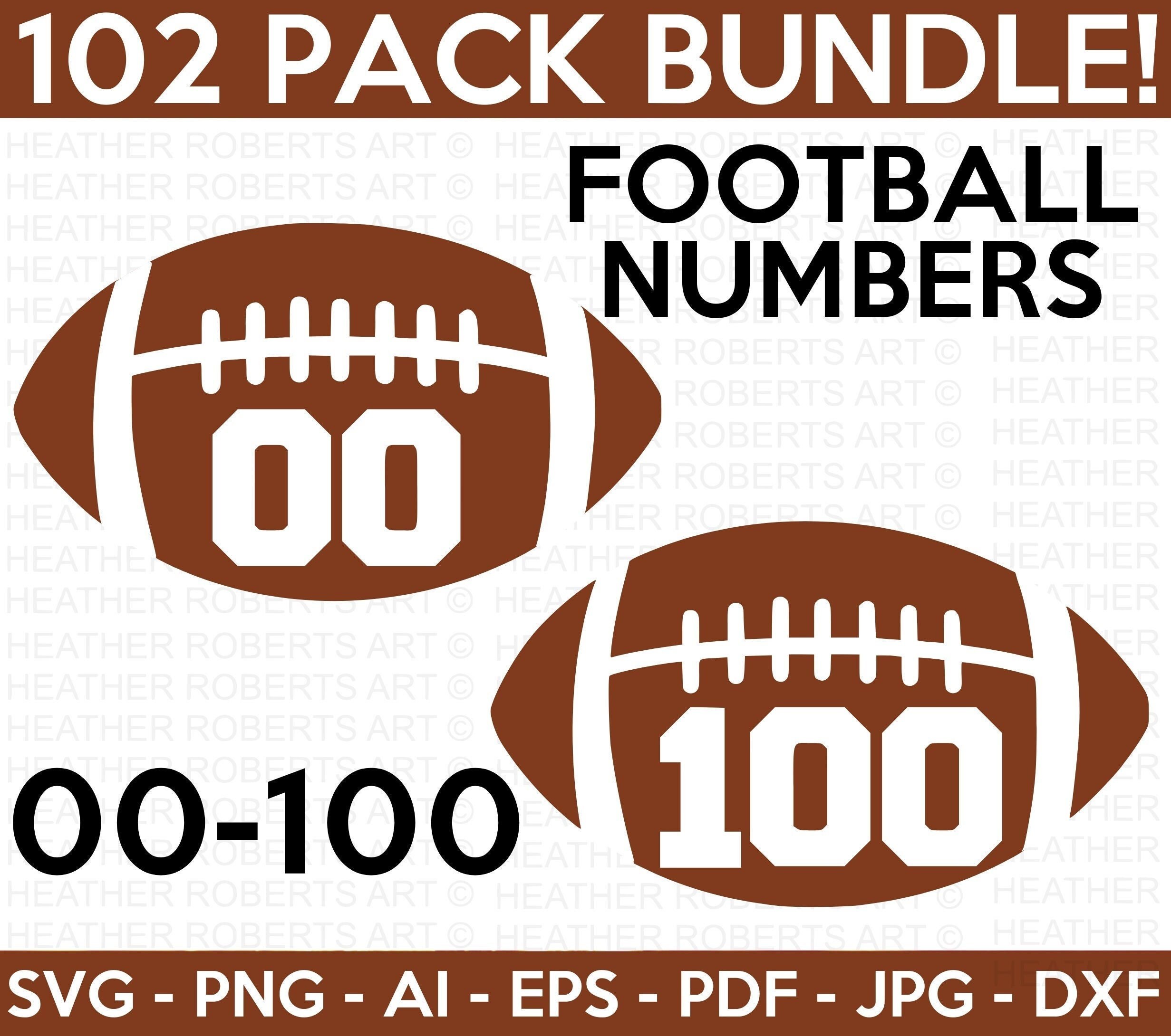 Football Numbers SVG Bundle, Football SVG, Football Shirt SV Inspire