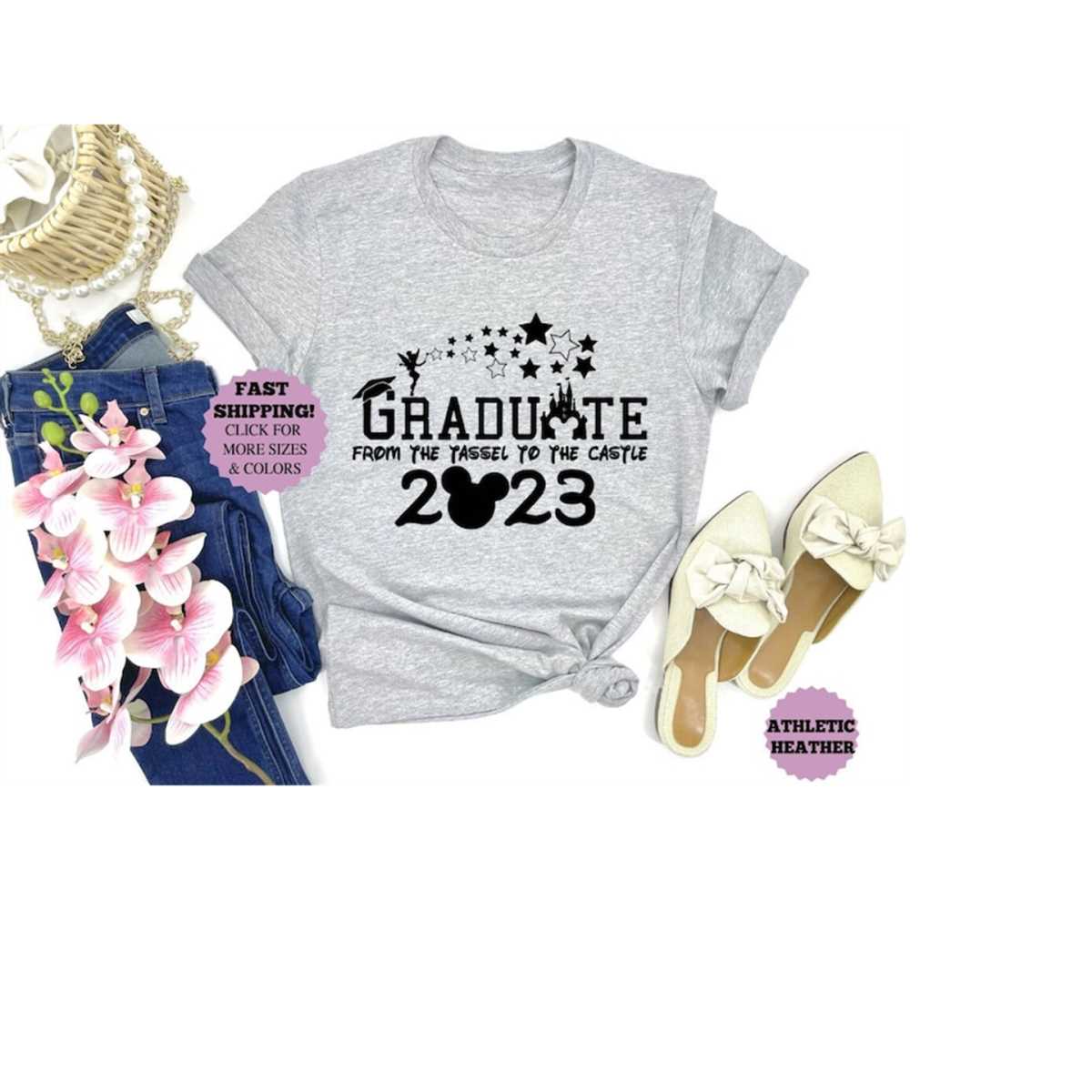 Disney Graduate Shirt ,COLLAGE LIFE, Minnie Graduation T Shi