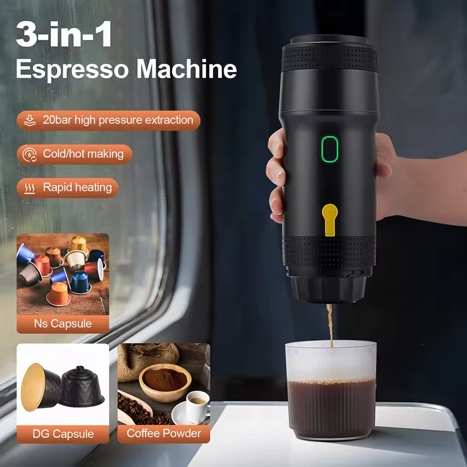 Reise tragbare Espresso maschine Selbst erhitzende kalt gebrühte Kaffee Mini Dri