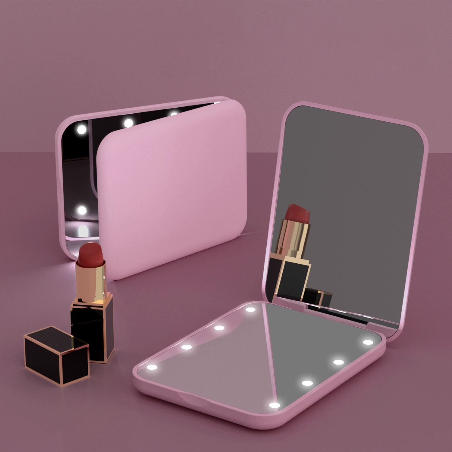 Compact Mirror 1X 3X LED Pocket Makeup Mirror for Purse | Inspire
