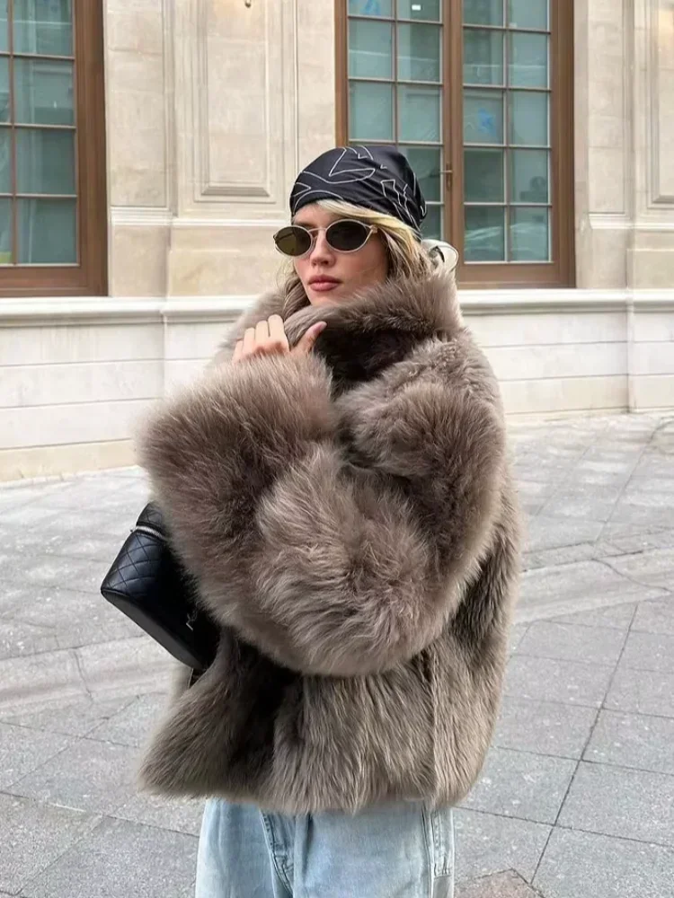 Elegant Womens Faux Fur Short Jacket 2025 Fashion | Inspire Uplift