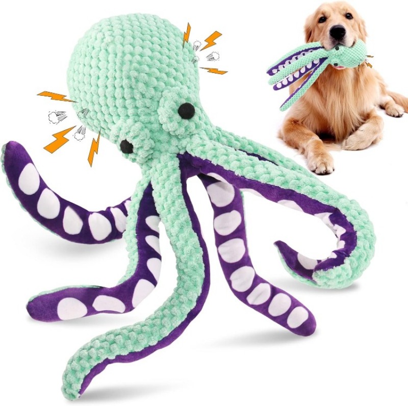 SnuggleSqueak Plush Dog Toy Large Squeaky Chew Toy for Dogs