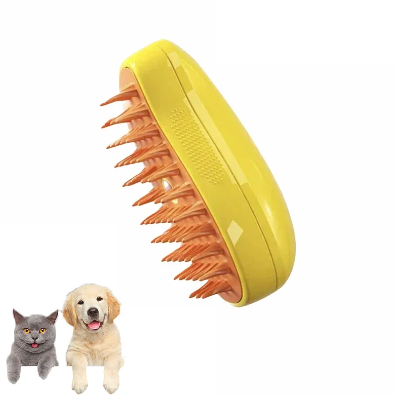 PawsMist Electric Pet Grooming Brush for Cats & Dogs