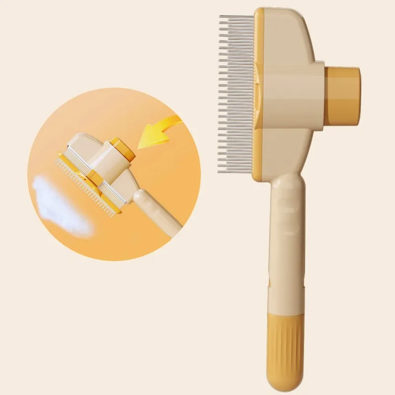 Self Cleaning Pet Grooming Brush & Deshedding Comb for Dogs and Cats