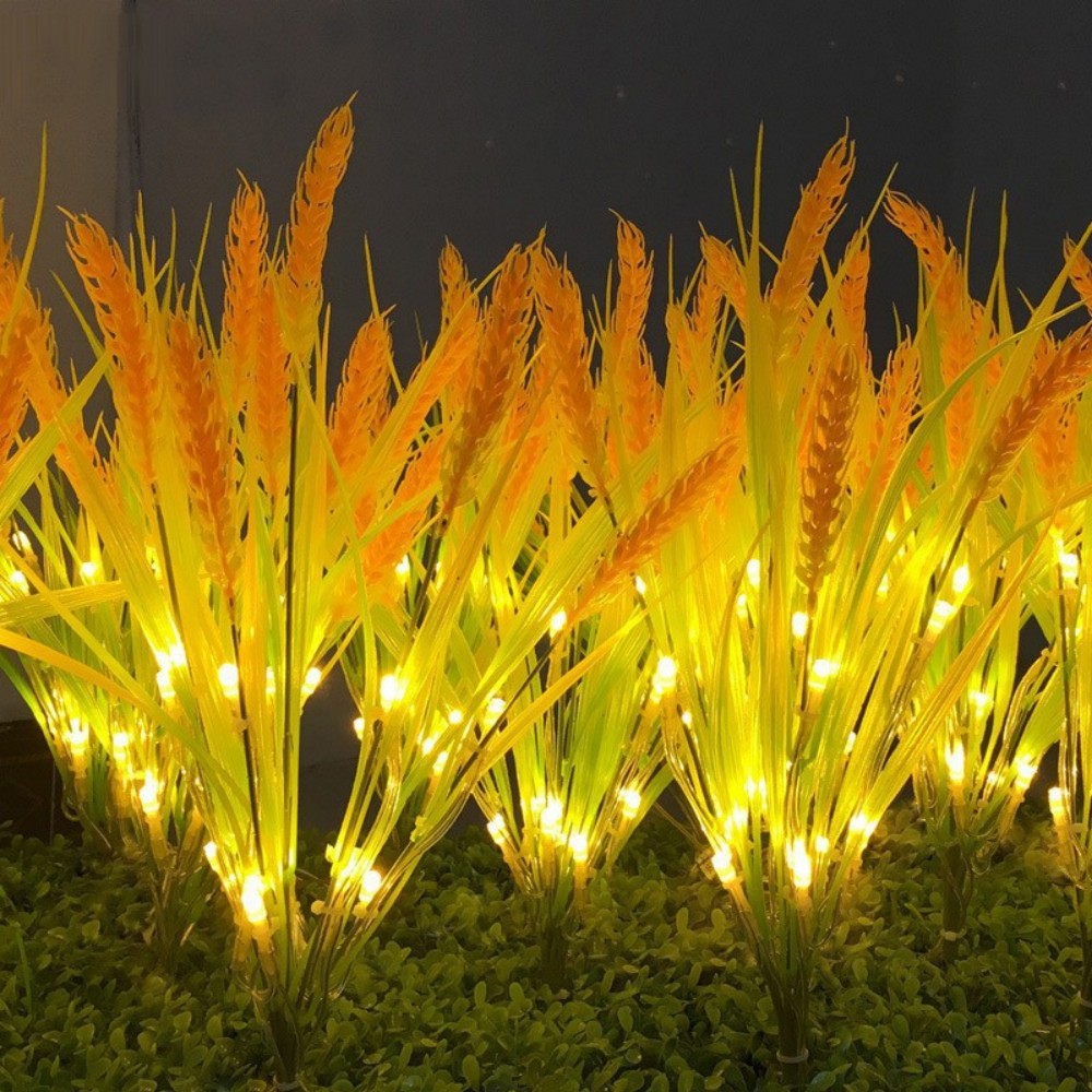 Solar Wheat Ear Head Garden Pathway Lighting Decorative Outdoor Solar Lights