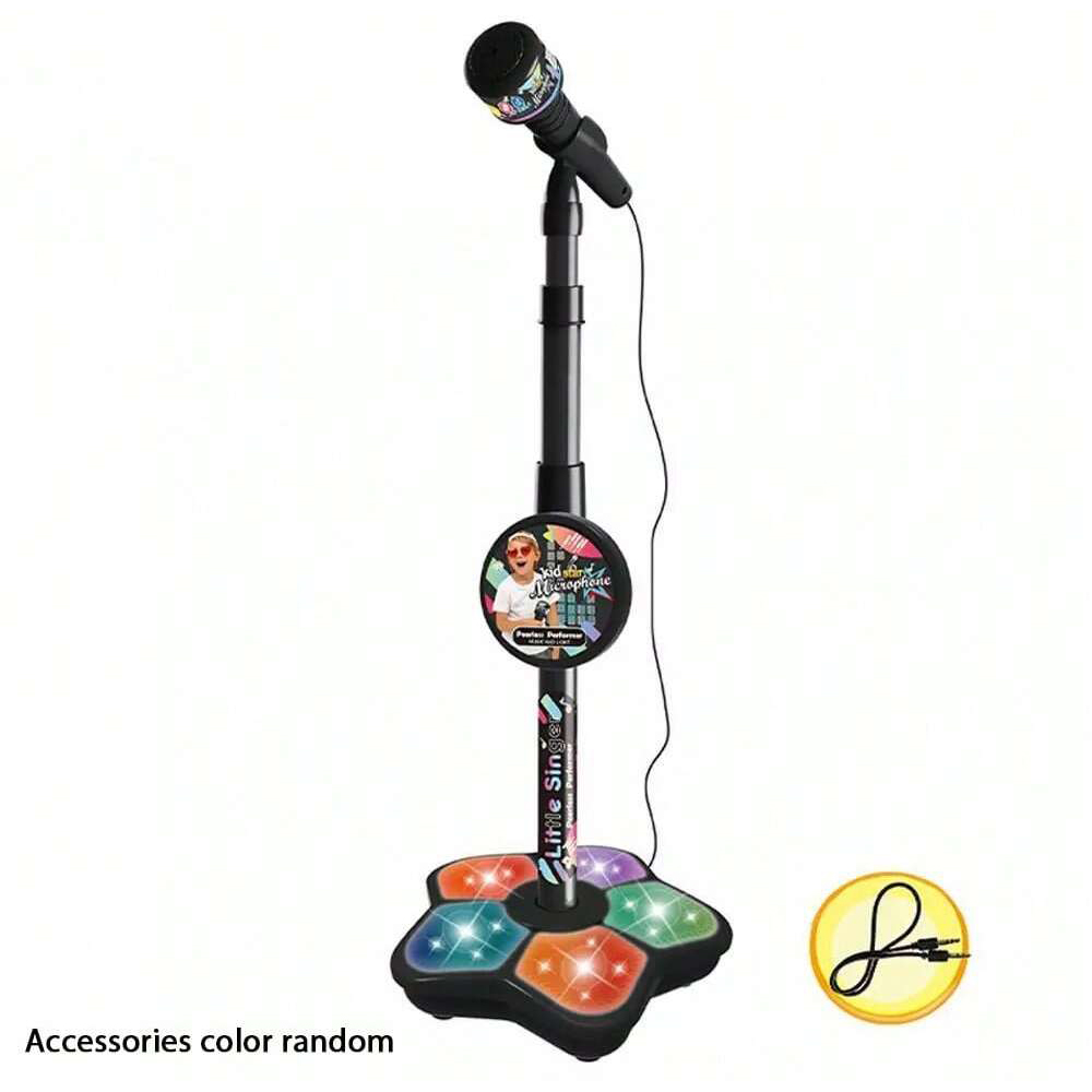 Kids Karaoke Microphone Stand Toy Portable Children Karaoke Machine for Kids Party Singing Set