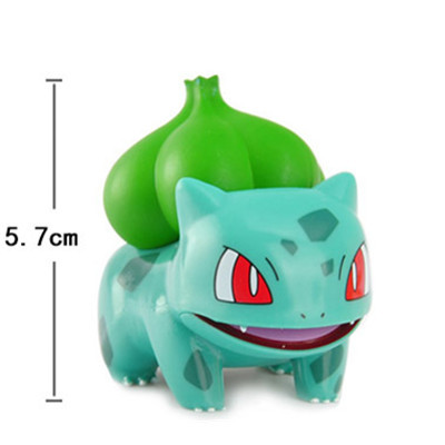 Pokemon Anime Action Figures Set Pikachu Charmander Squirtle Bulbasaur Kawaii Collectible Toys for Kids & Fans