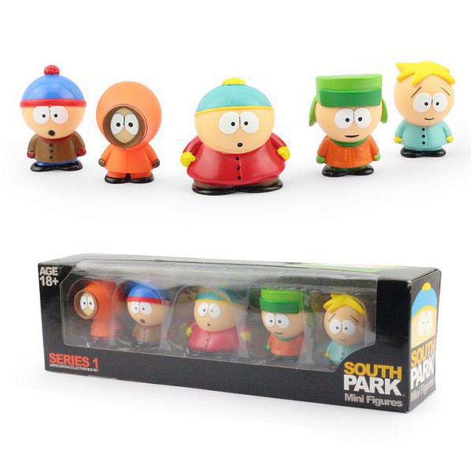 South Park Action Figure Set Stan Eric Cartman Mini Cartoon Figurines Gift for Kids Collectors