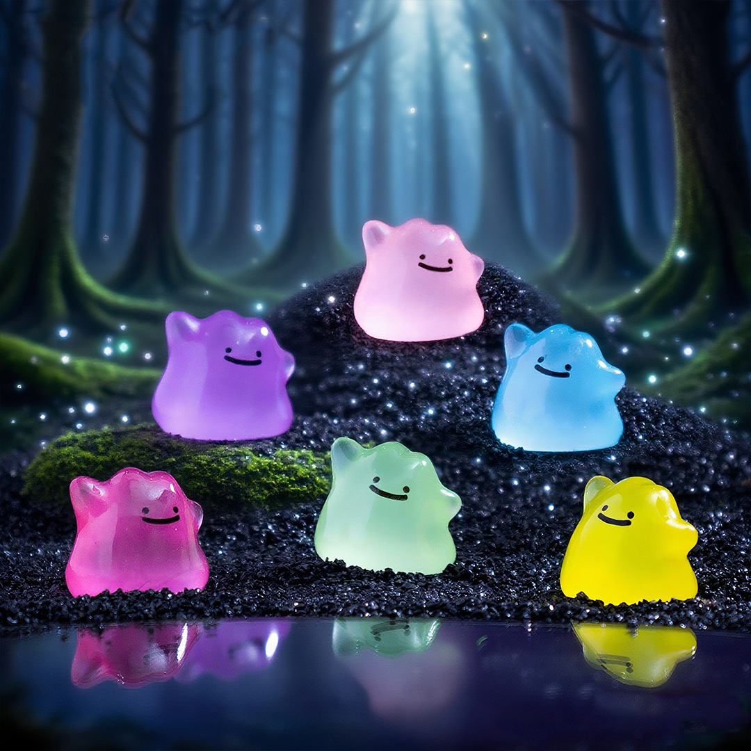Kawaii Ditto Pokemon Figure Set Mini PVC Anime Collectible Toys Gift