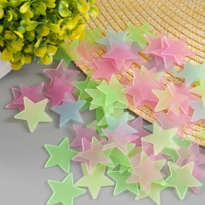 Glow in the Dark Stars Wall Stickers for Ceiling & Bedroom Kids Room Decor