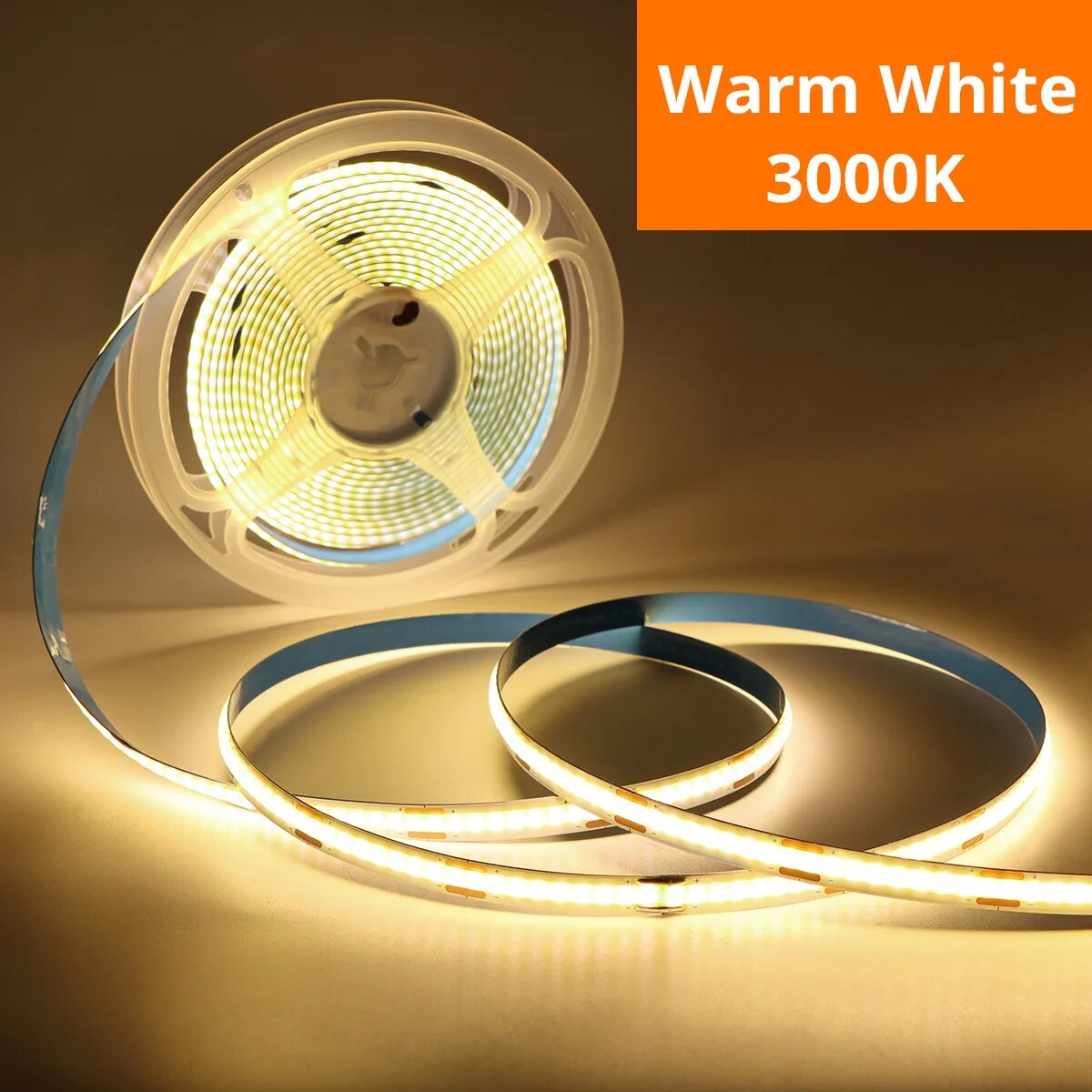 USB COB LED Strip Lights with Touch Dimmer for TV Backlight, Mirror & DIY Room Decor