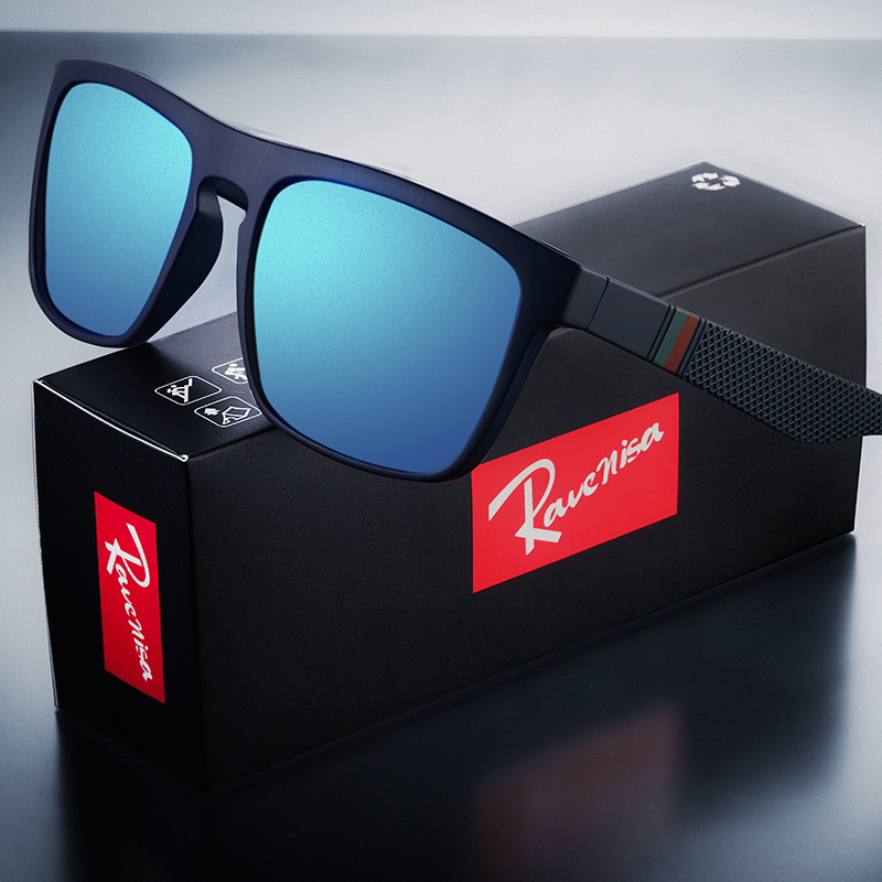 Vintage Square Polarized Sunglasses Retro Driving Eyewear for Men & Women