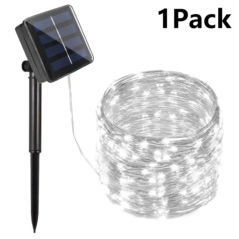 Solar String Lights Outdoor Waterproof LED Fairy Lights for Garden Patio Wedding Decor