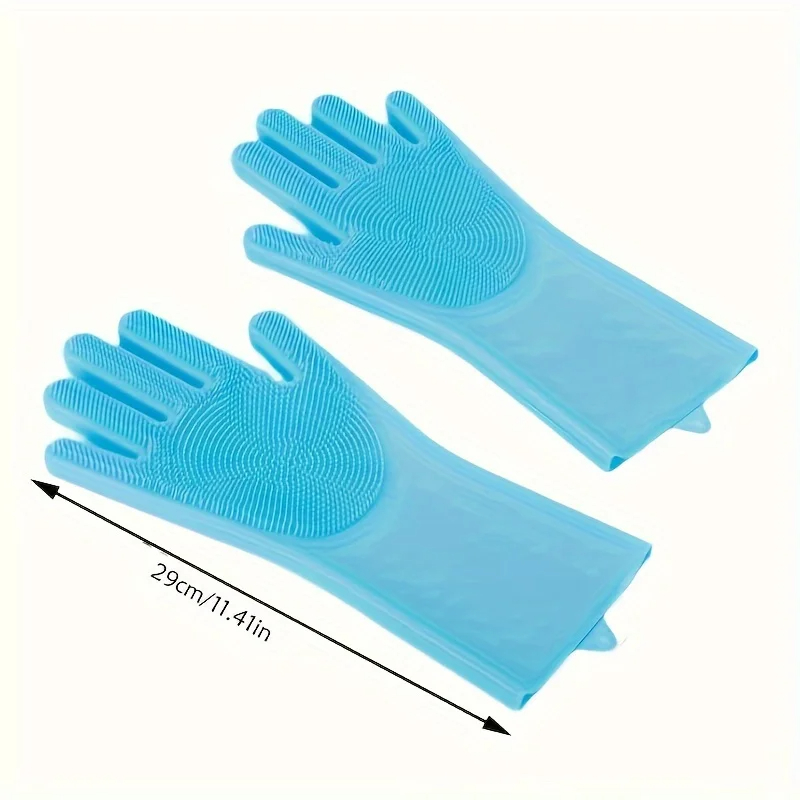 Silicone Pet Grooming Glove for Dogs & Cats Hair Remover Bath & Massage Brush