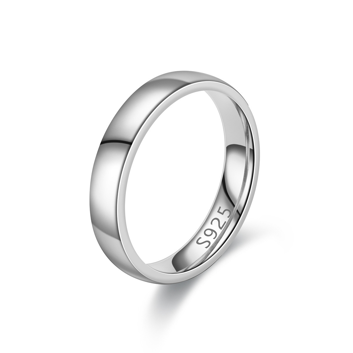 Gold Plated Ring for Women & Couples Simple Engagement Wedding Band
