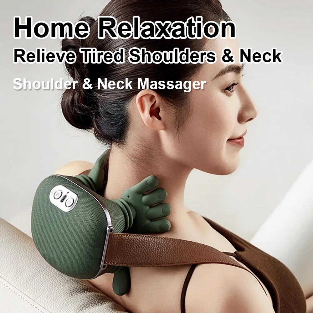 Deep Tissue Shiatsu Neck Massager for Neck & Shoulder Pain Relief