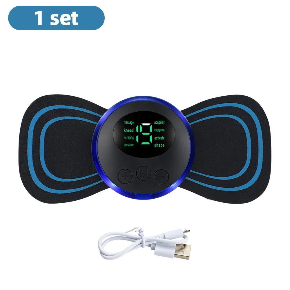 Smart EMS Neck Massager Electric Muscle Stimulator for Neck Back & Joint Pain Relief