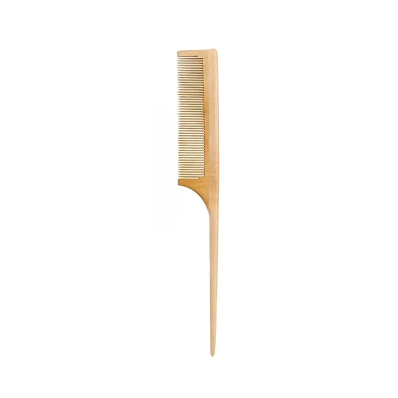 Natural Bamboo Hair Comb Wide Tooth Anti Static Wooden Detangling Comb for Curly & Thick Hair