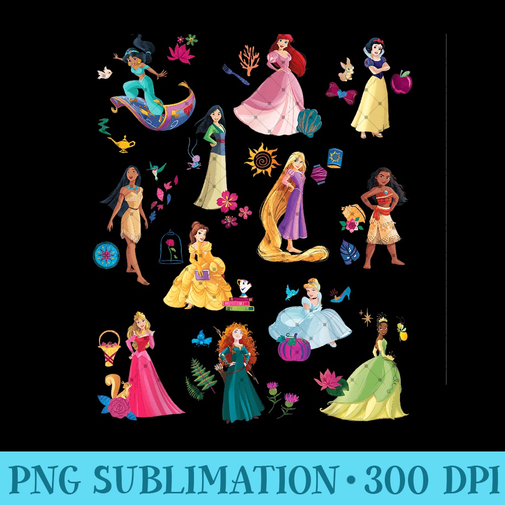 Disney Princess Magical Print - PNG Download - Defying the N - Inspire Uplift