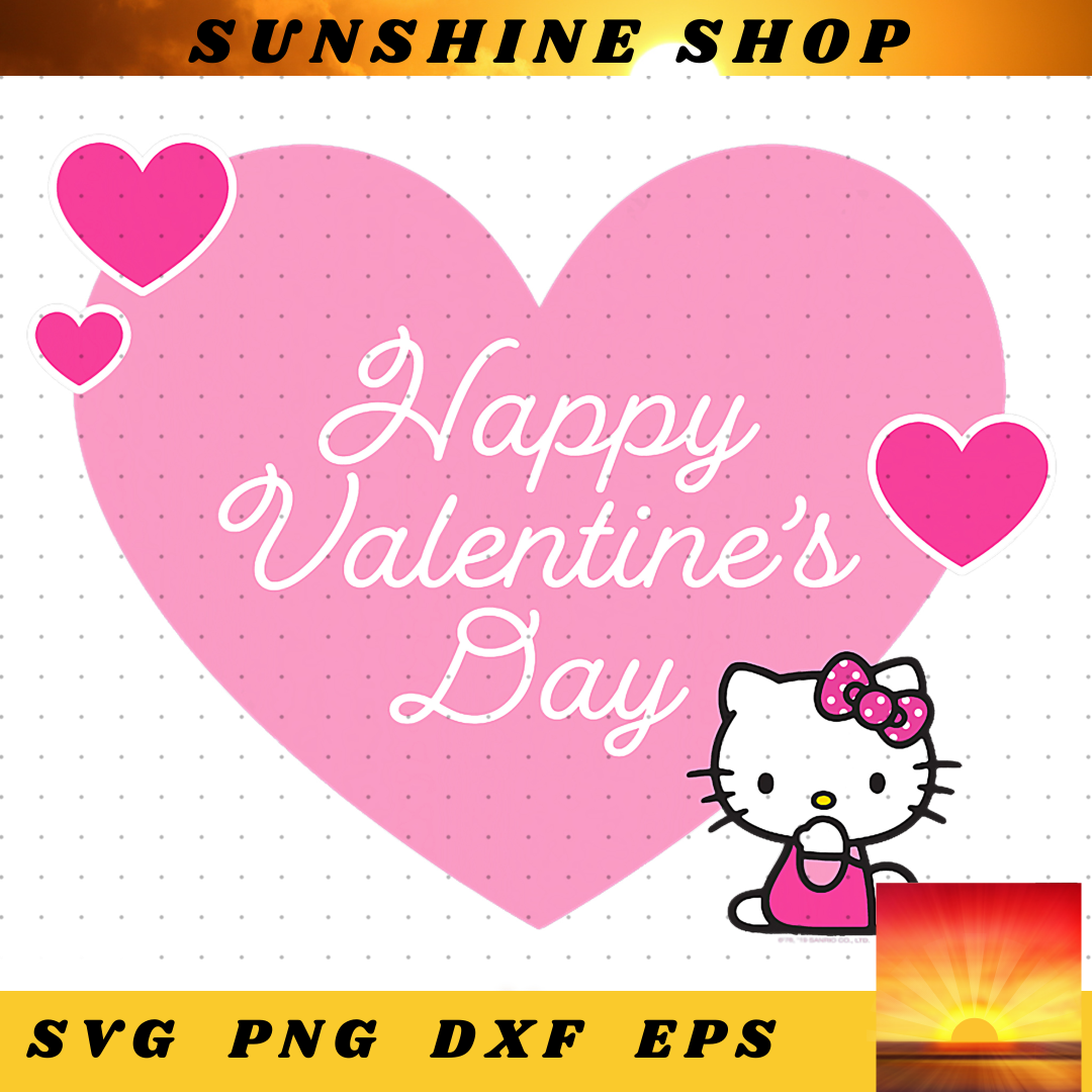 Hello Kitty Happy Valentine_s Day PNG Download copy | Inspire Uplift