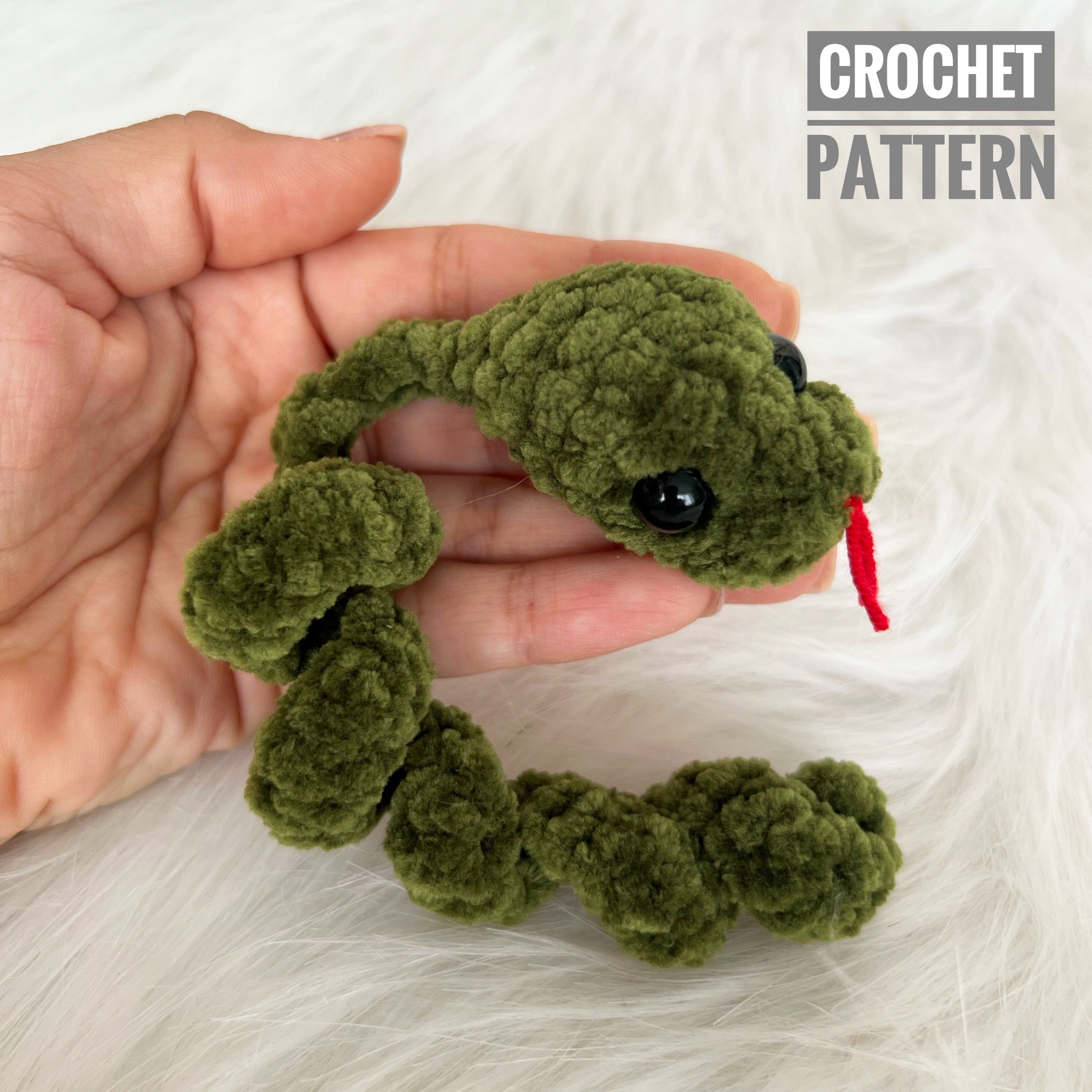 Handmade Crochet Snake Toy main image 1