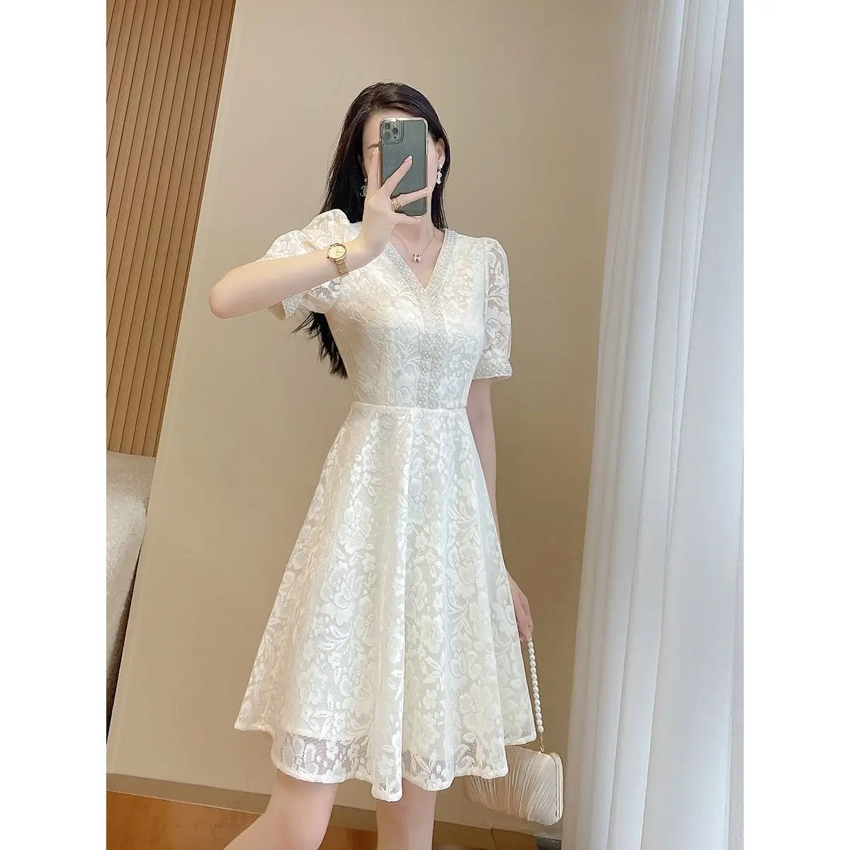 Formal Occasion White Elegant Woman Dress Midi, Birthday Dresses for Women, Luxury Beautiful High Quality Outfits Formal Occasion White Elegant Woman Dress Midi, Birthday Dresses for Women, Luxury Beautiful High Quality Outfits