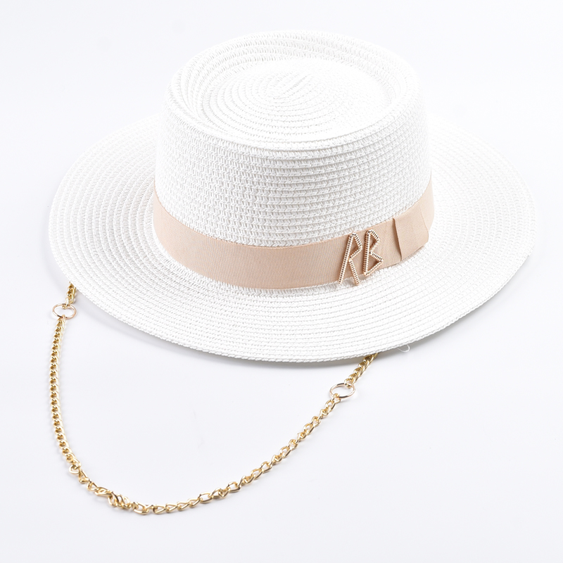 Elegance Ribbon Wide Brim Straw Sun Hat for Women – Packable Beach and Summer Party Dress Hat
