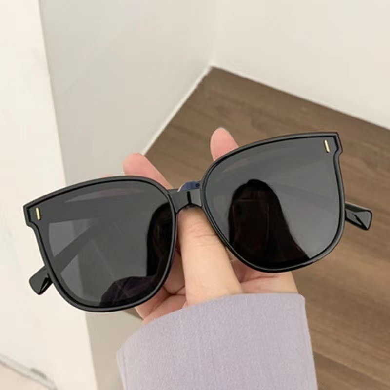 Korean Style Black Square Sunglasses Trendy Unisex Streetwear Eyewear