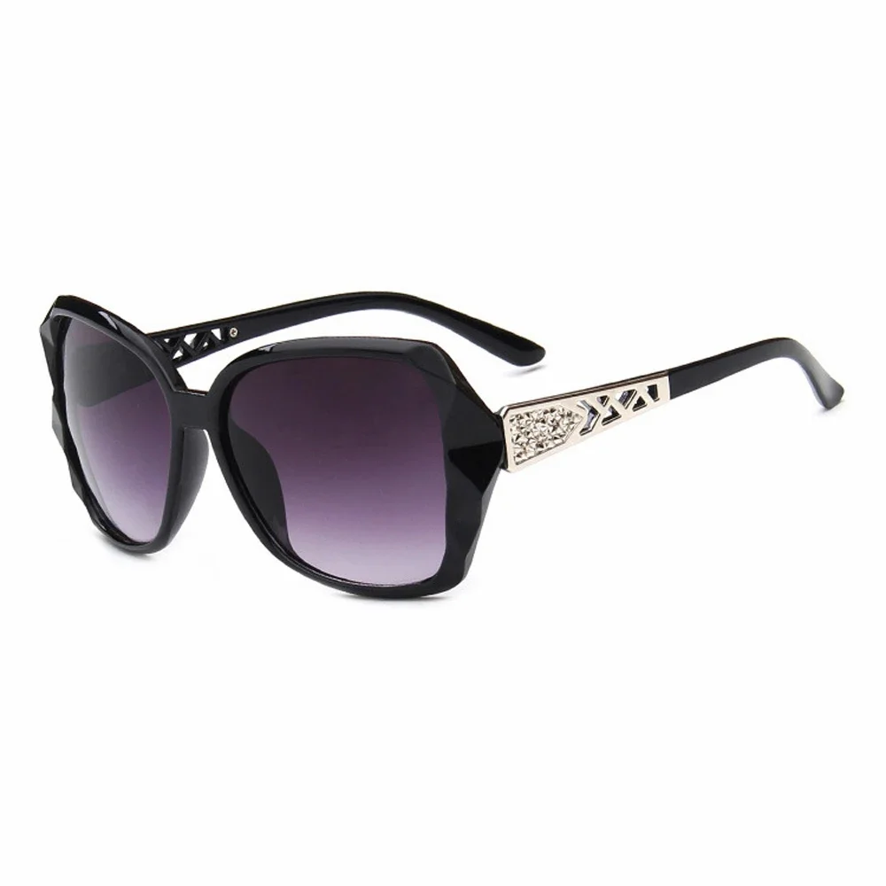 Elysian Square Purple Sunglasses Luxury Oversized Mirror Shades for Women