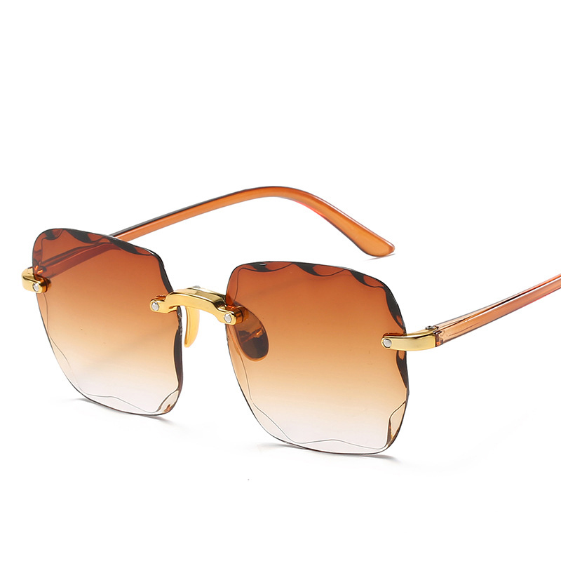 Luxury Square Rimless Sunglasses For Women and Men