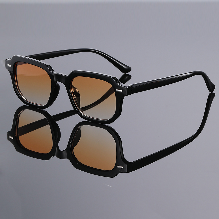 Y2K Square Sunglasses Retro Rivet Street Style Fashion Glasses
