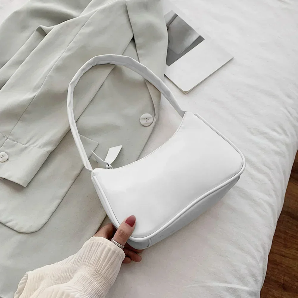 Retro Chic Soft PU Leather Vintage Underarm Bag for Women