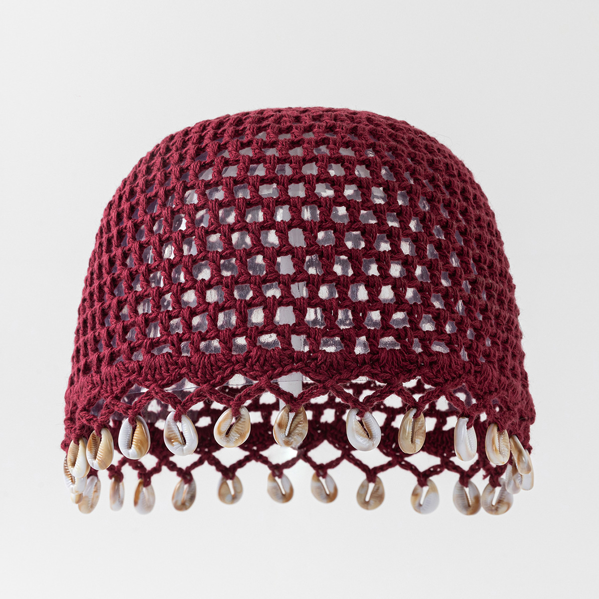Handmade Cotton Crochet Beanie Hat Breathable Boho Summer Cap