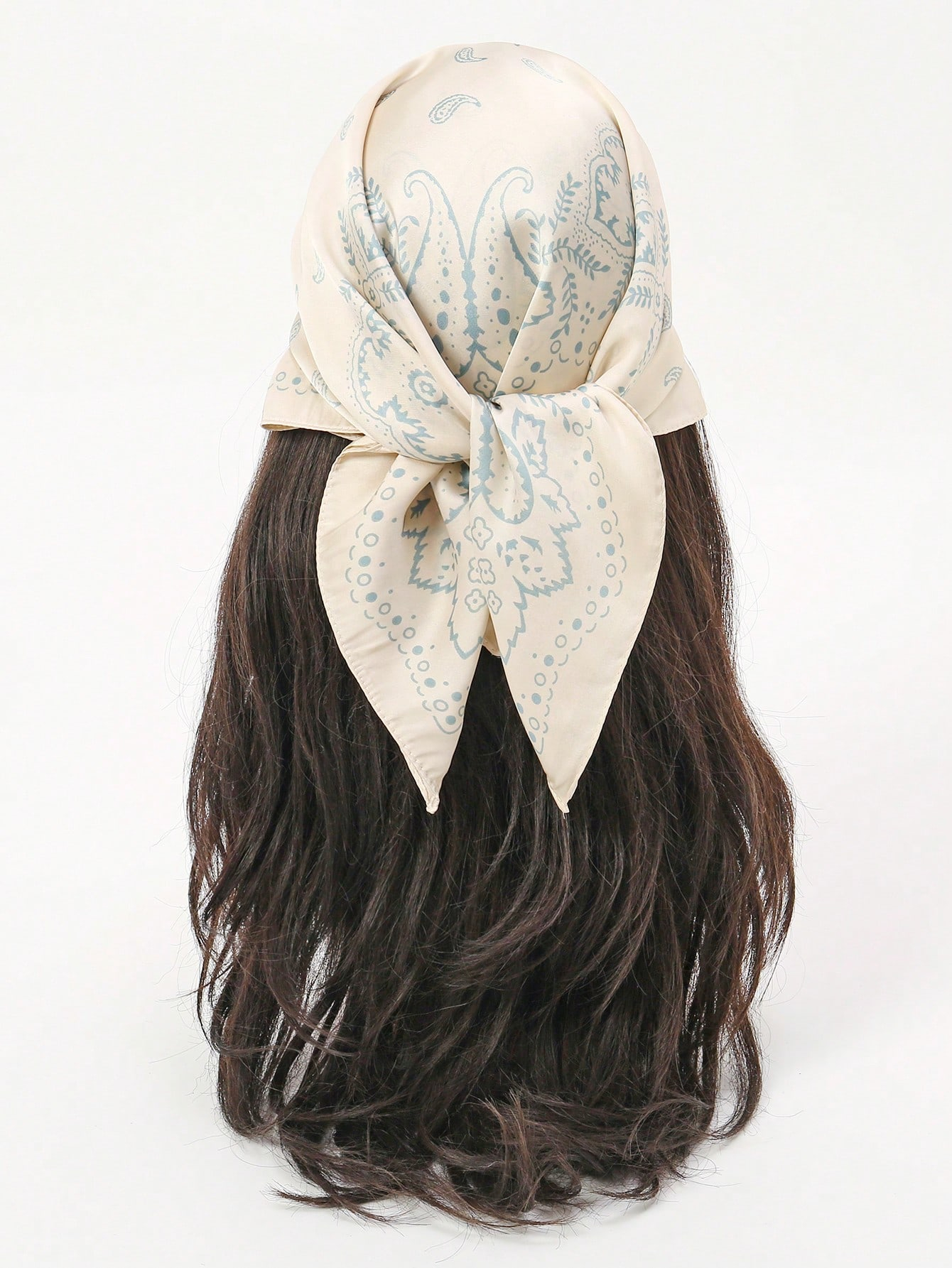 Luxury Paisley Silk Scarf Lightweight Square Scarf Elegant Women Shawl and Fashion Bandana