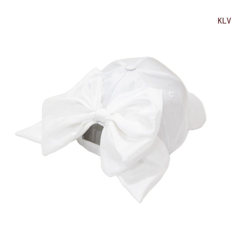 Women's Oversize Bowknot Sun Protection Hat: Adjustable Summer Visor for Travel, Cycling, and Outdoor Beach Adventures