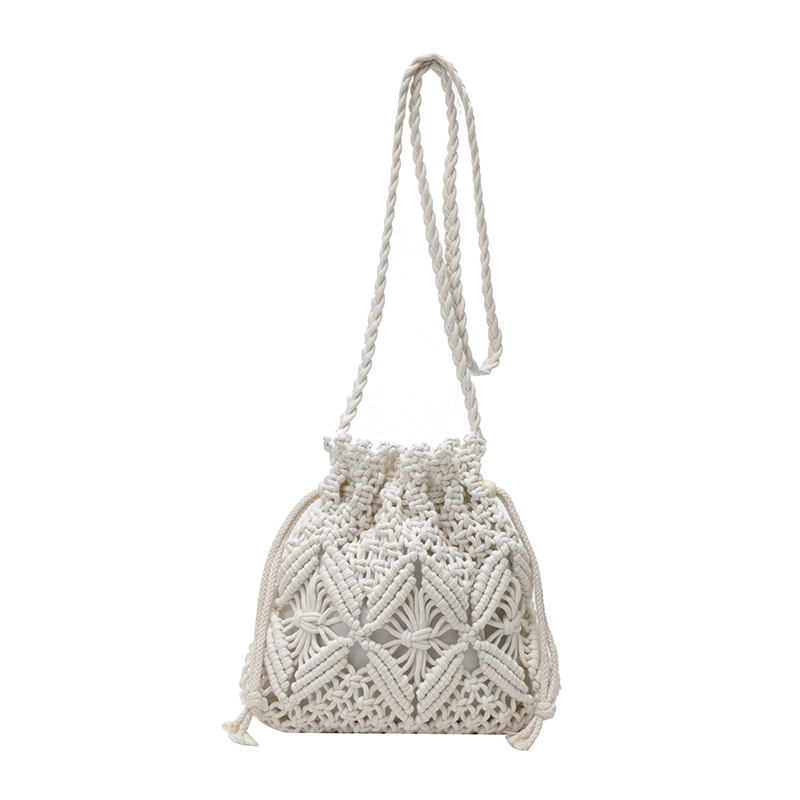 Handmade Boho Straw Bag – Woven Rattan Crossbody Purse and Summer Beach Tote