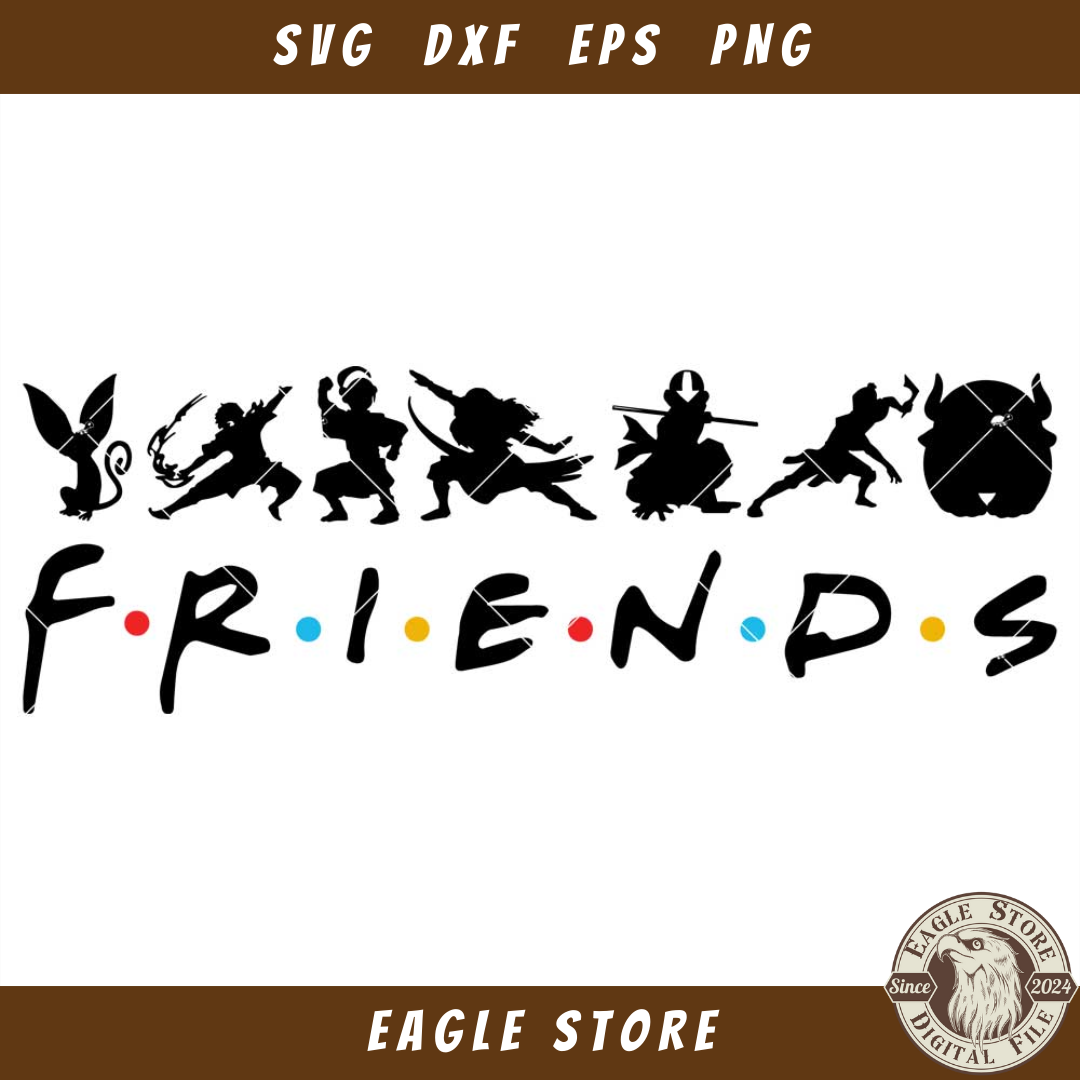Avatar The Last Airbender Svg, Anime Friends Svg - Inspire Uplift