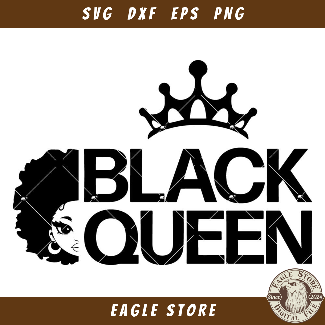 Black Queen Svg, African American Svg, Face Black Woman Svg | Inspire ...