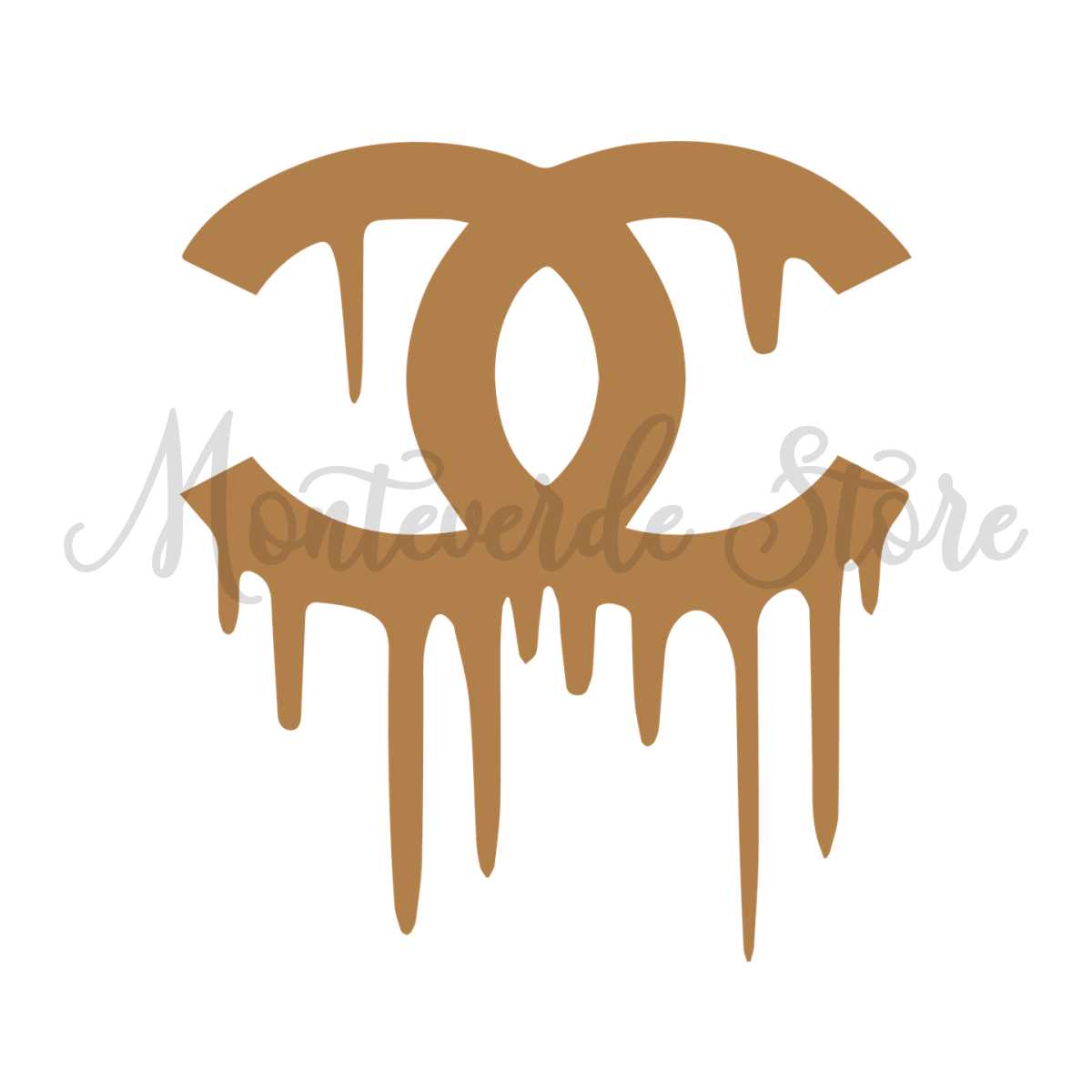 Coco Chanel Golden Dripping Logo SVG, Coco Chanel Logo SVG, - Inspire ...
