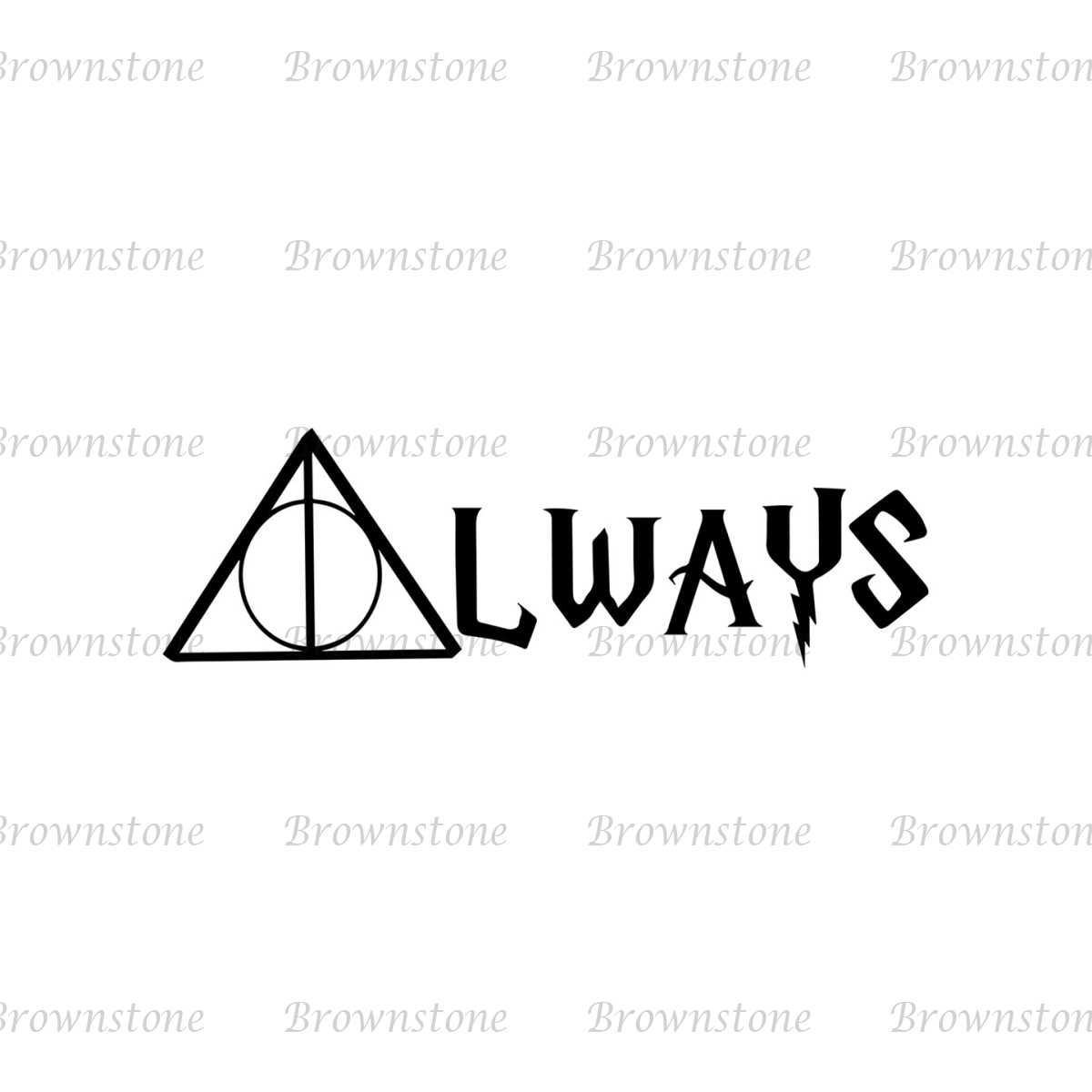 Always Harry Potter The Deathly Hallows Symbol SVG | Inspire Uplift