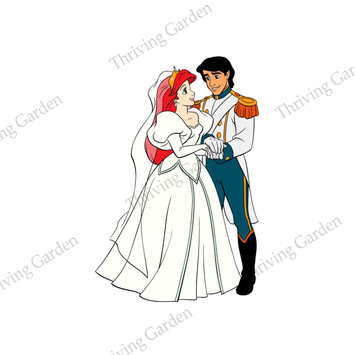 Prince Eric and Princess Ariel The Little Mermaid Wedding Sc | Inspire ...