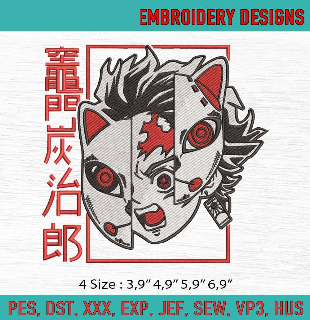 Anime Kamado Tanjiro Mask Demon Slayer Kimetsu No Yaiba Mach - Inspire ...