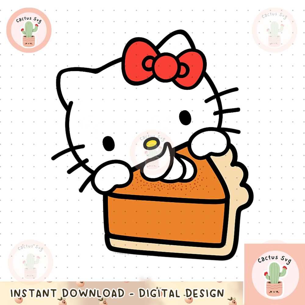 Hello Kitty Slice Of Pumpkin Pie png, digital download, inst | Inspire ...