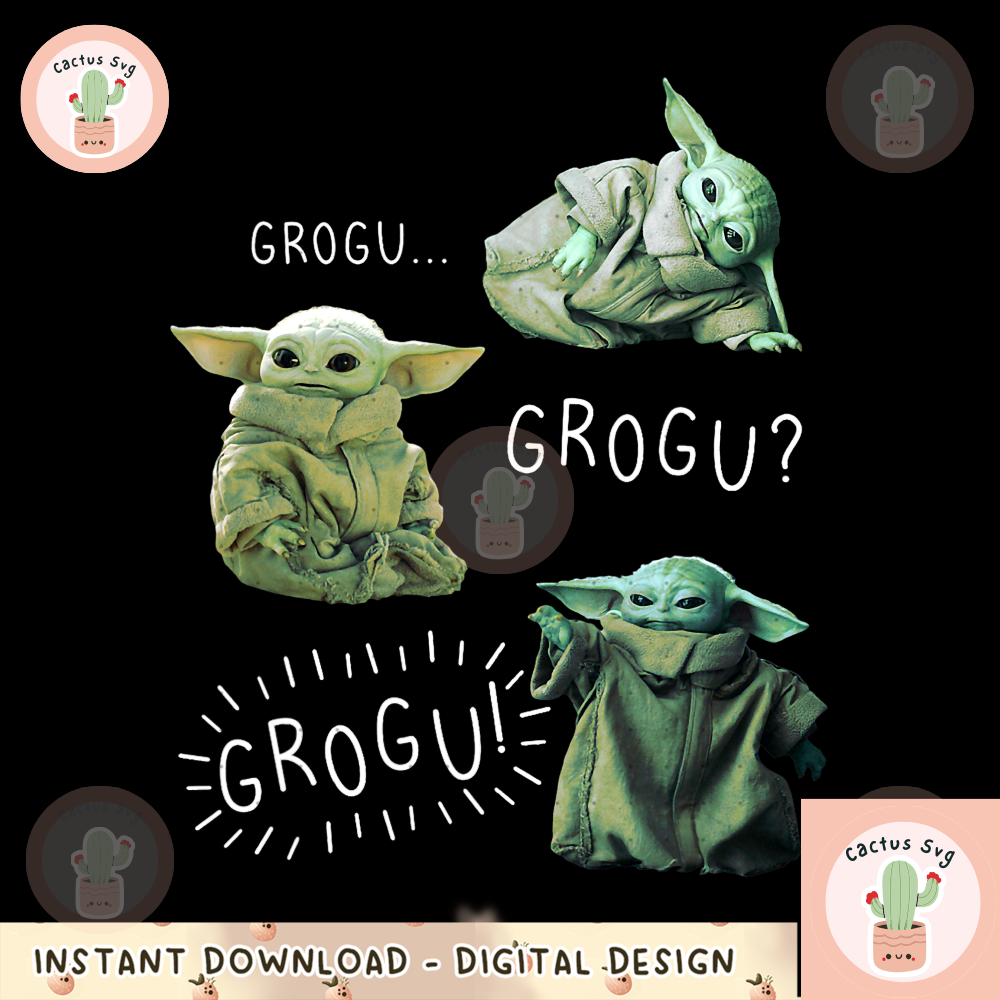 Grogoo Vector Star Wars The Mandalorian Grogu Grogu Grogu R14 png, digital | Inspire ...