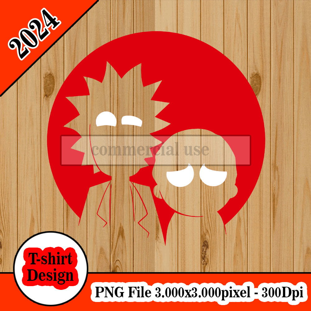 Rick and morty logo tshirt design