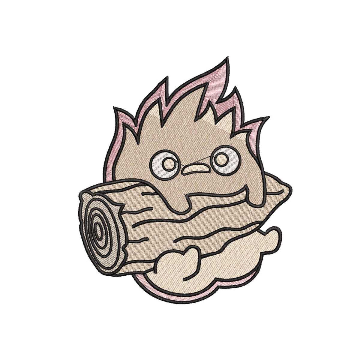 Fire Demon Calcifer Howl's Moving Castle Anime Embroidery Fi - Inspire ...