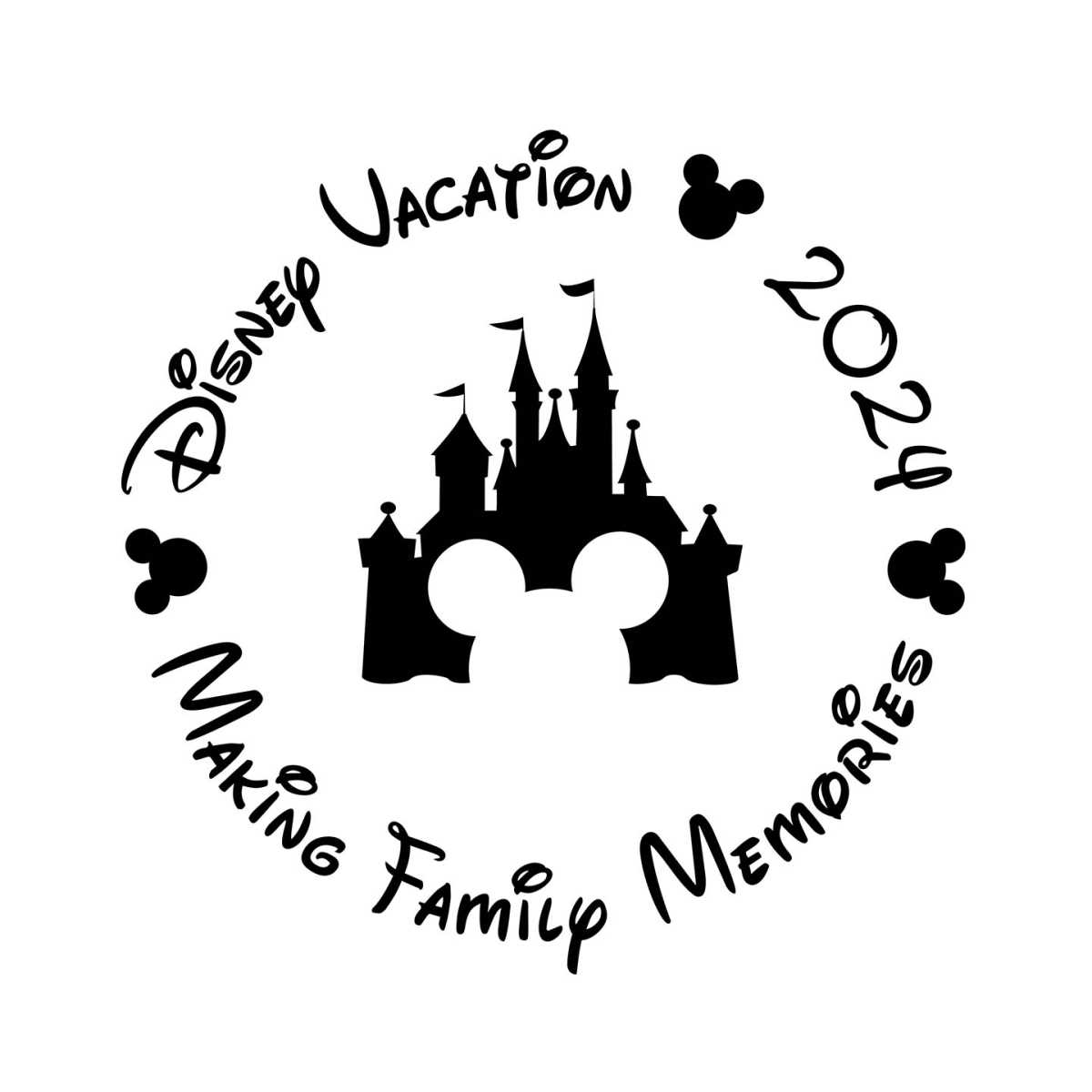 Disney Vacation Making Family Memories 2024 SVG | Inspire Uplift
