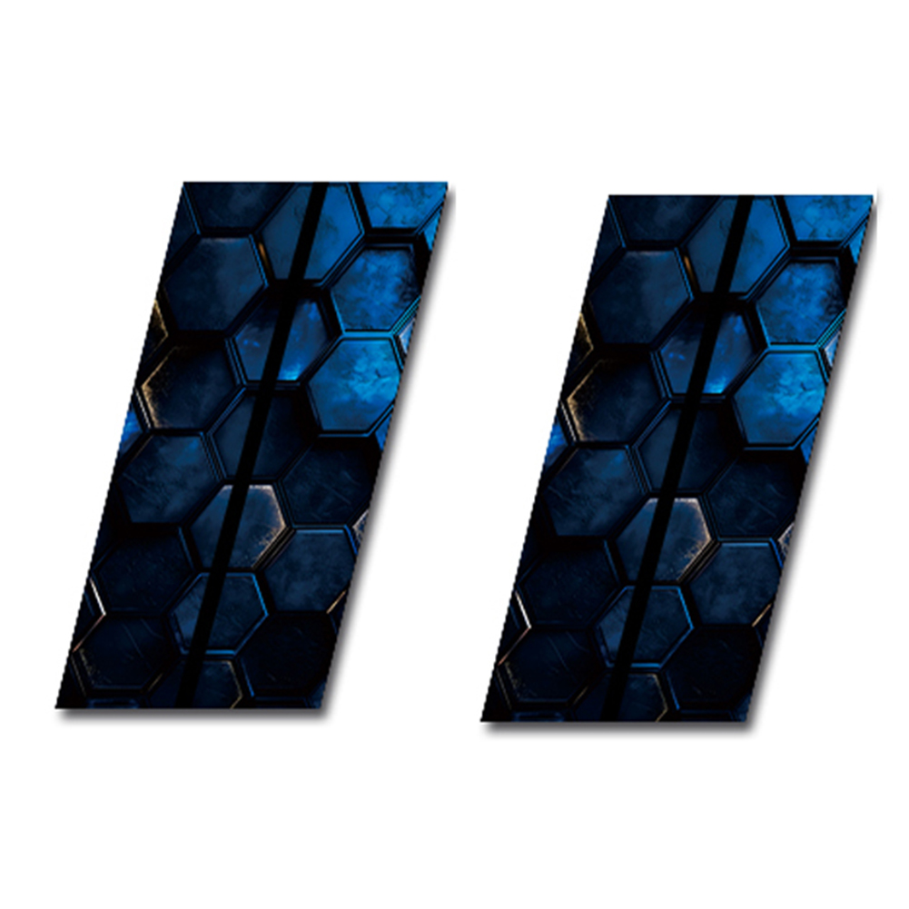 Waterproof Honeycomb B-Pillar Decal DIY Car Door Post Sticker for Automotive Accessories