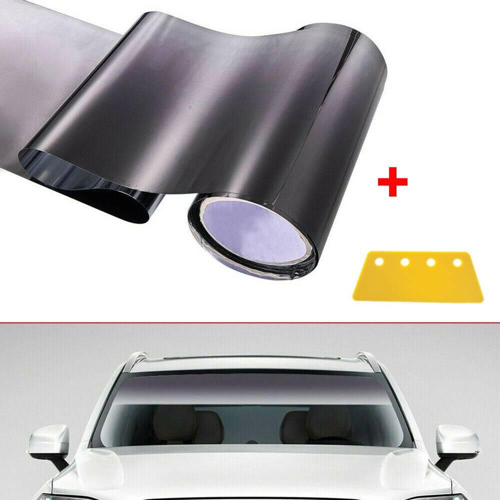 Protective Solar Tint Window Films, Car Sun Visor Strip Tint for Front Windshield Shade and Car Glass
