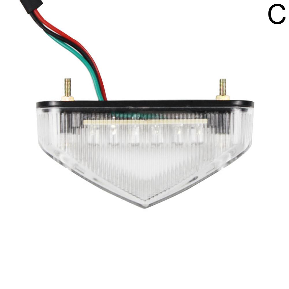 Rear Tail Light Lamp, Motorcycle Brake Taillight Motor, Stop Lights License Plate Light Parts